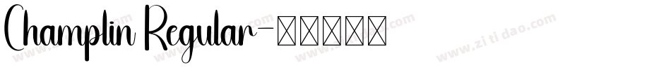 Champlin Regular字体转换